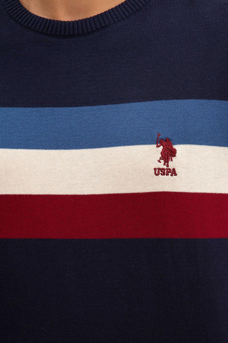 Erkek Lacivert Bisiklet Yaka Triko Kazak - 50212017004