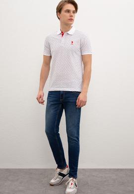 Erkek Beyaz Polo Yaka T-Shirt - 50218011002
