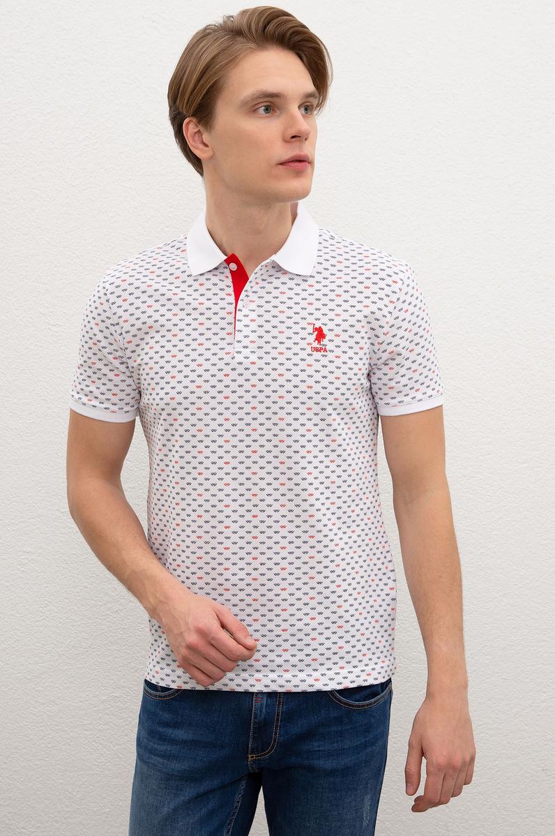 Erkek Beyaz Polo Yaka T-Shirt