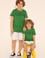 Erkek Çocuk Yeşil Basic Bisiklet Yaka Tişört