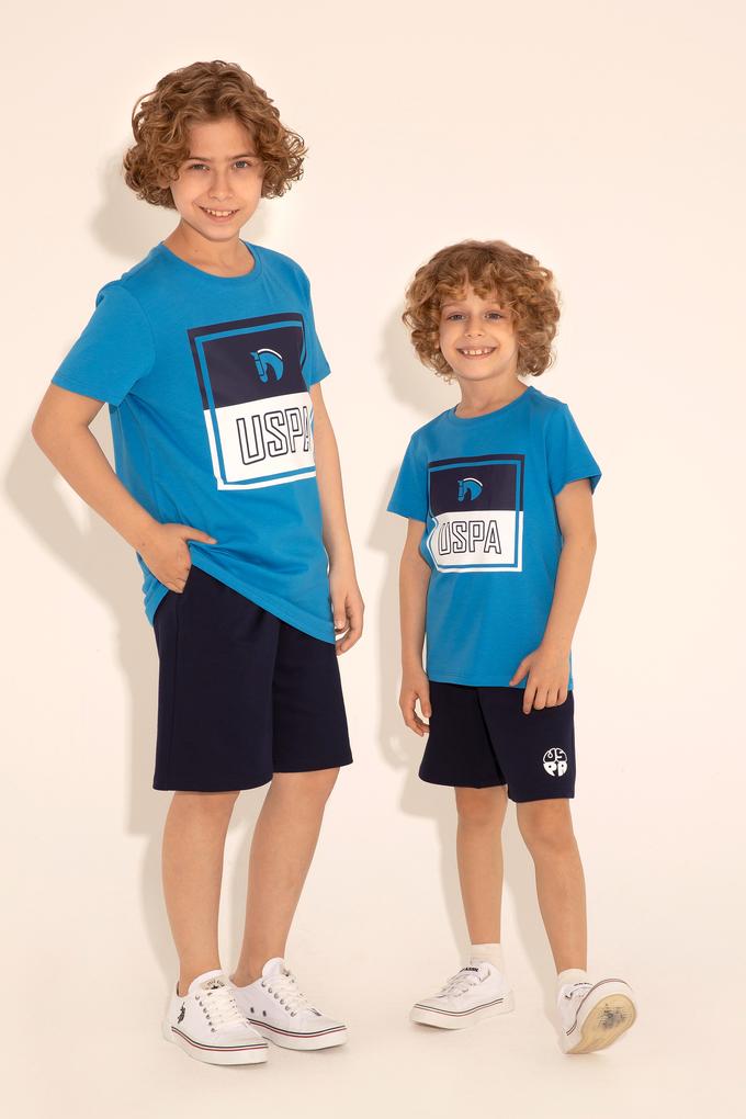 Erkek Çocuk Saks Bisiklet Yaka Tişört