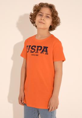 Erkek Çocuk Nar Çiçeği Bisiklet Yaka Tişört - 50284816085