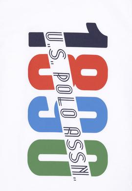 Erkek Çocuk Beyaz Bisiklet Yaka Tişört - 50288053009