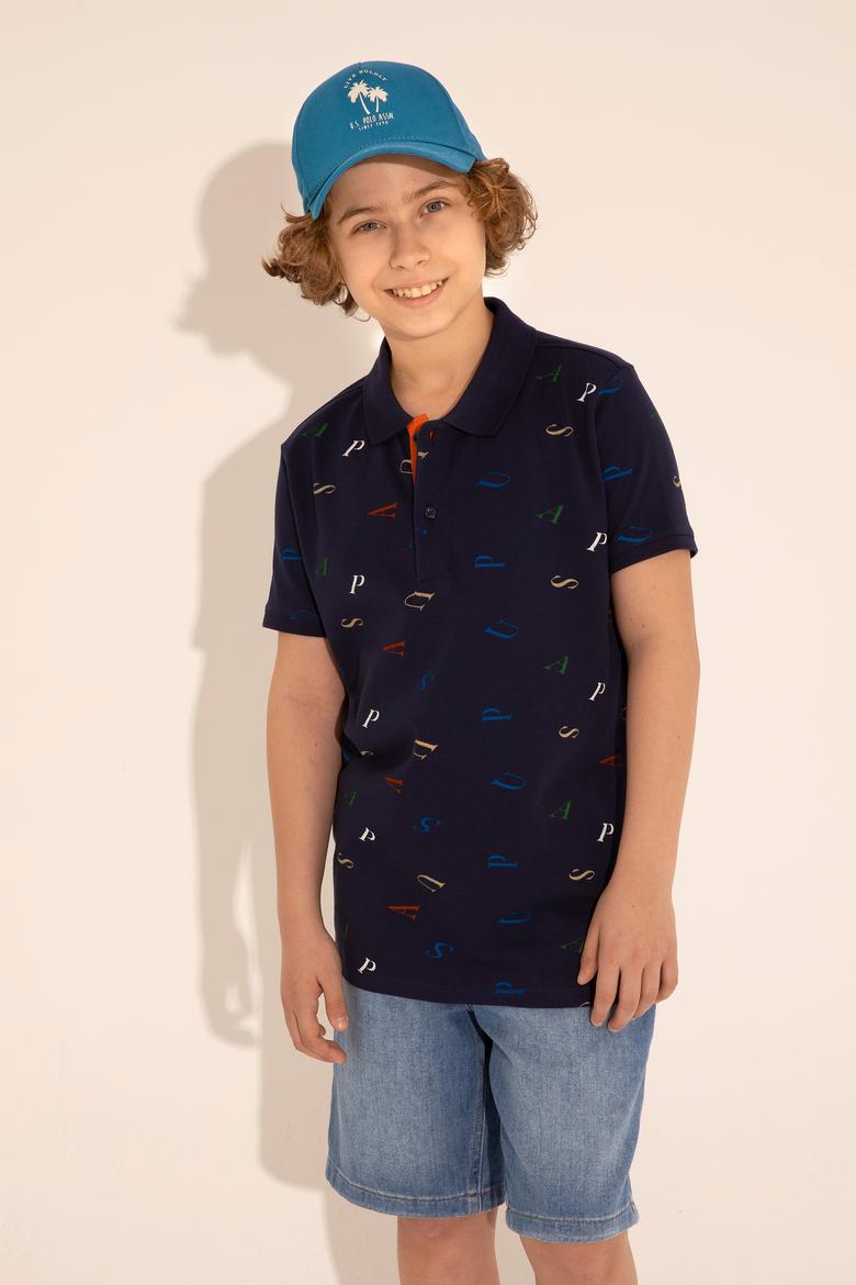 Erkek Çocuk Lacivert Polo Yaka Tişört - 50284909001