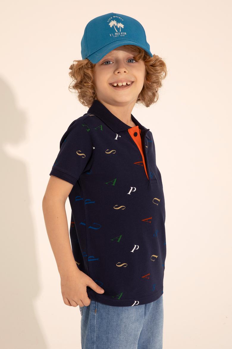 Erkek Çocuk Lacivert Polo Yaka Tişört - 50284909001