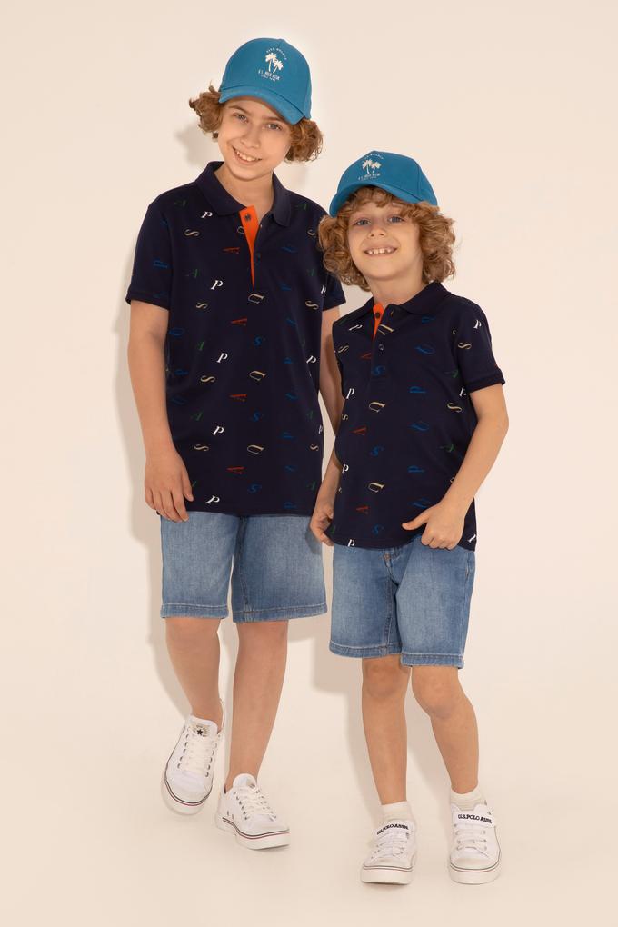 Erkek Çocuk Lacivert Polo Yaka Tişört