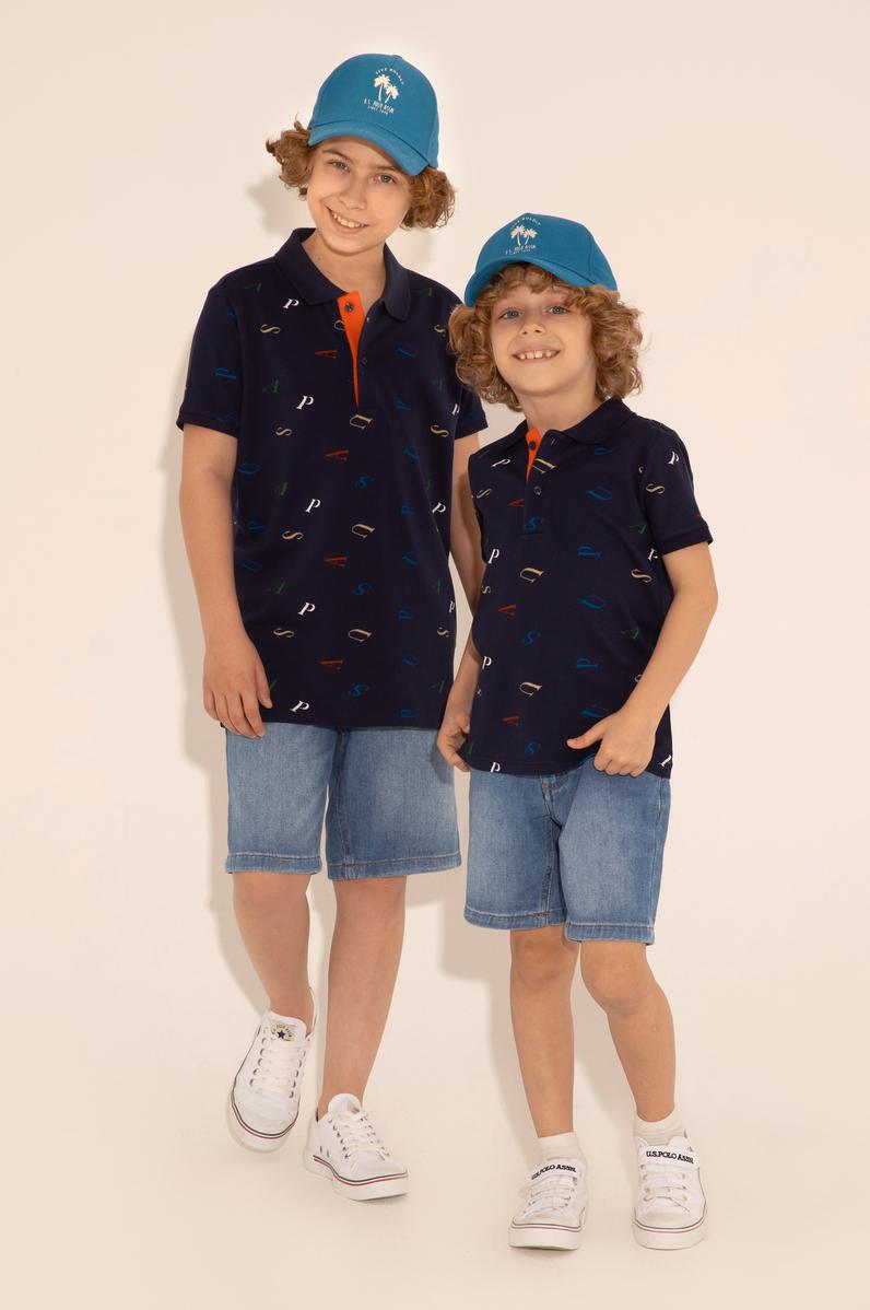 Erkek Çocuk Lacivert Polo Yaka Tişört