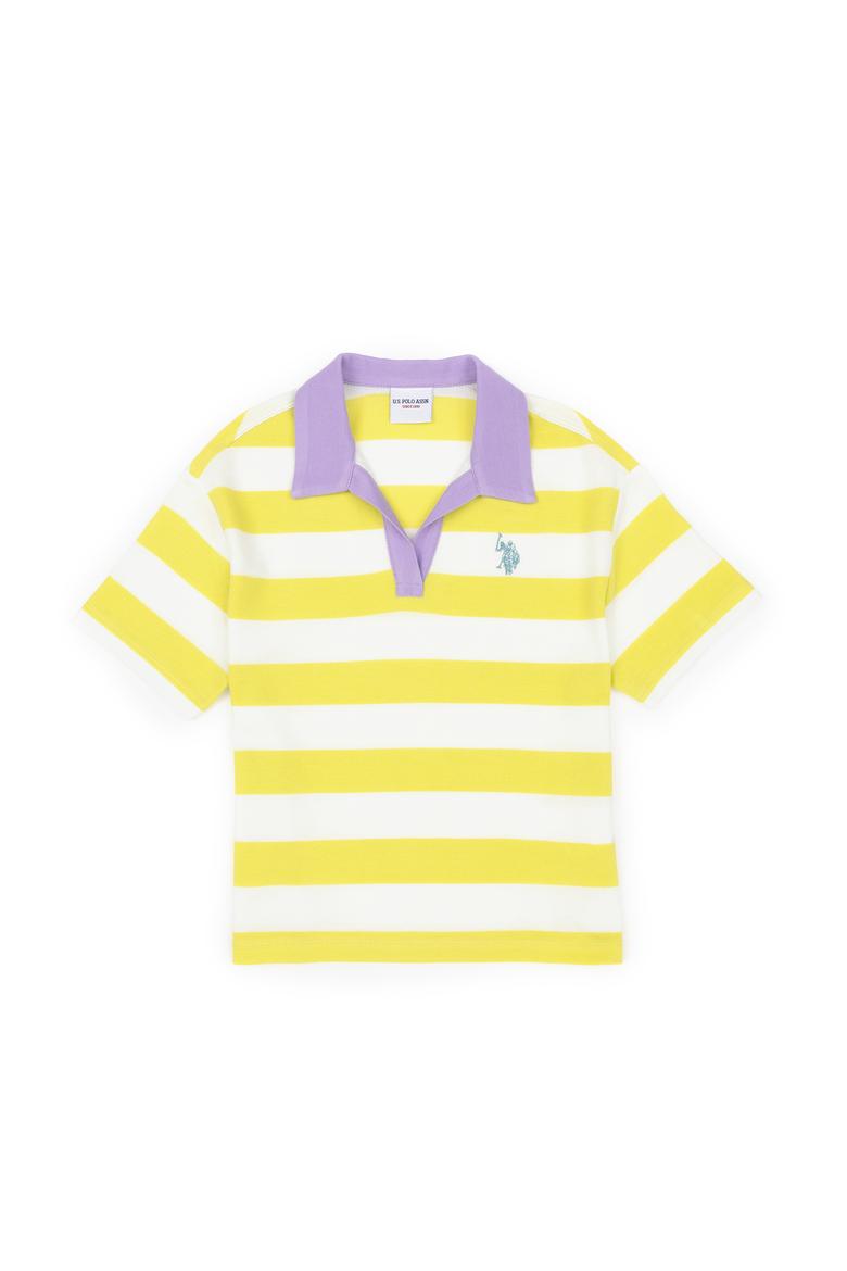 Kız Çocuk Fıstık Polo Yaka Tişört - 50288434023