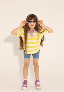 Kız Çocuk Fıstık Polo Yaka Tişört - 50288434023