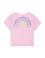 Kız Çocuk Pembe Bisiklet Yaka Tişört