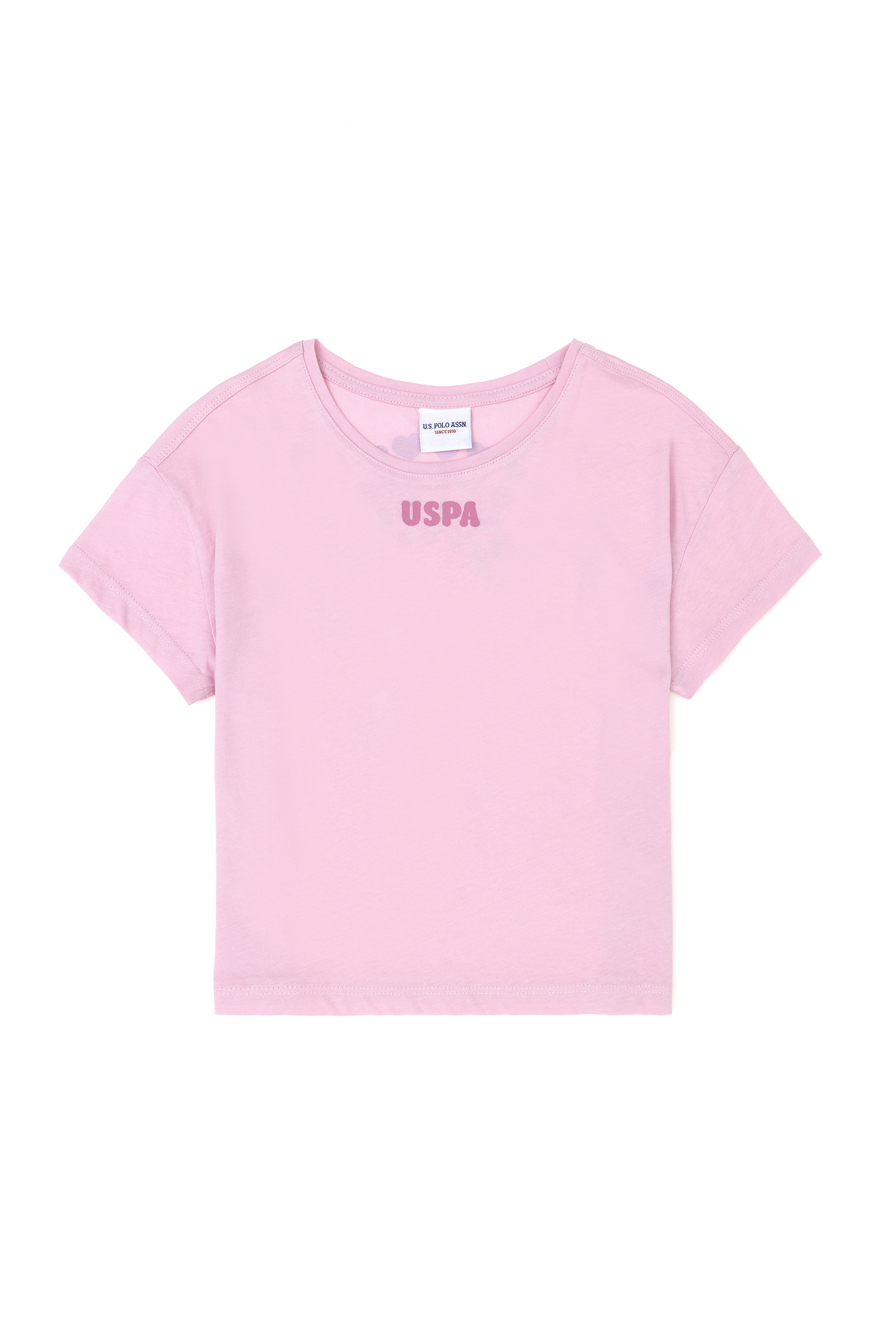 Kız Çocuk Pembe Bisiklet Yaka Tişört