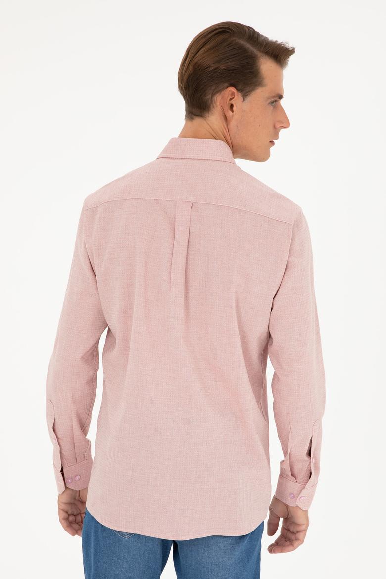 Erkek Somon Uzun Kollu Gömlek - 50282857028