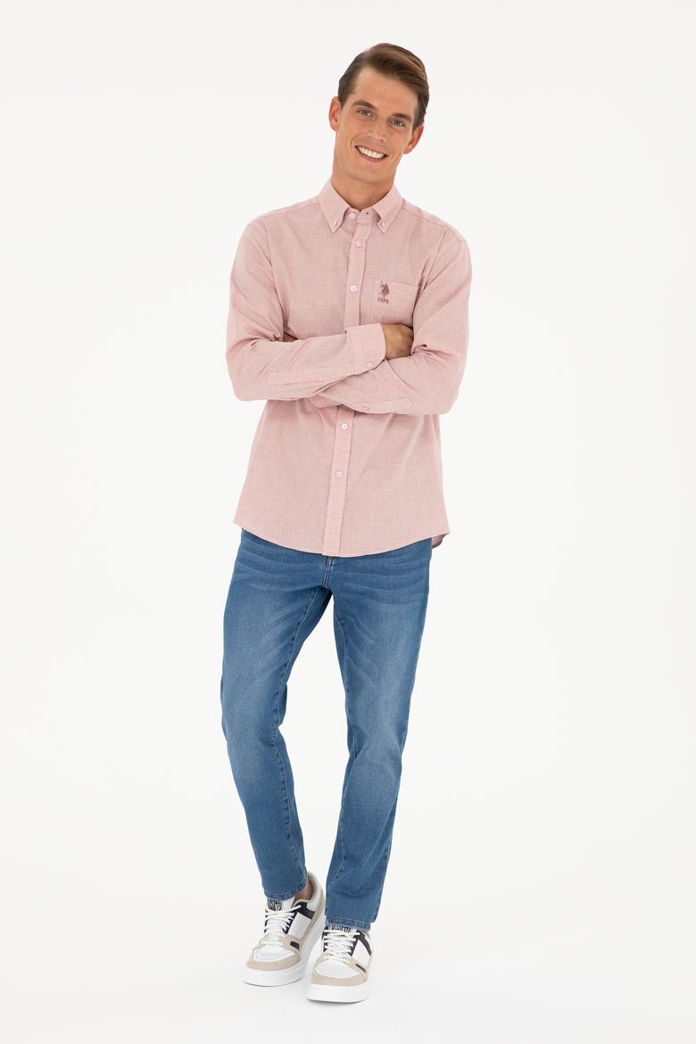 Erkek Somon Uzun Kollu Gömlek - 50282857028