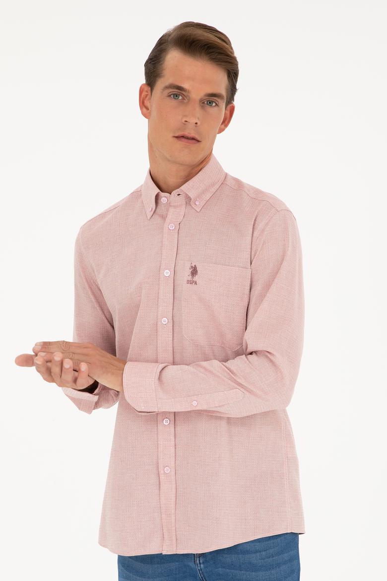 Erkek Somon Uzun Kollu Gömlek