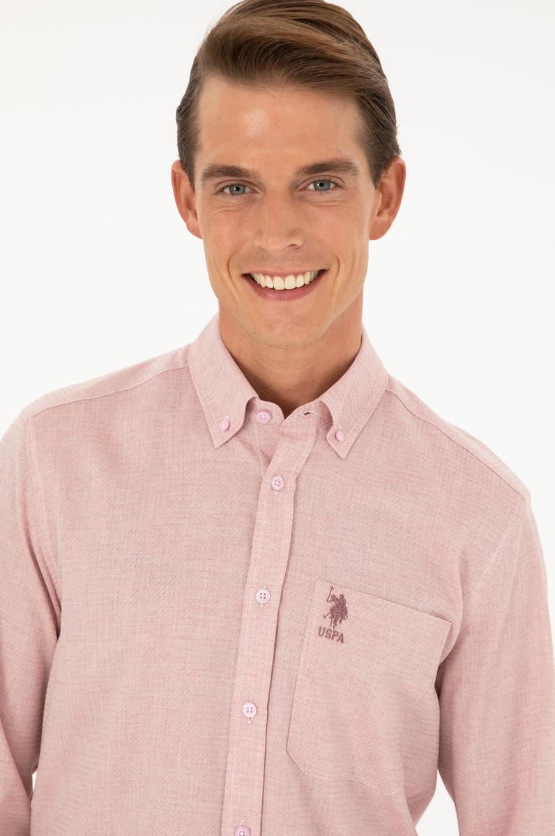 Erkek Somon Uzun Kollu Gömlek