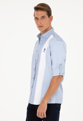 Erkek Saks Uzun Kollu Gömlek - 50283426034