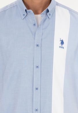 Erkek Saks Uzun Kollu Gömlek - 50283426034