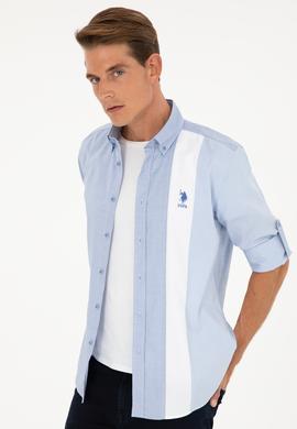 Erkek Saks Uzun Kollu Gömlek - 50283426034