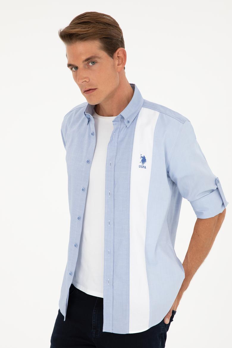 Erkek Saks Uzun Kollu Gömlek - 50283426034