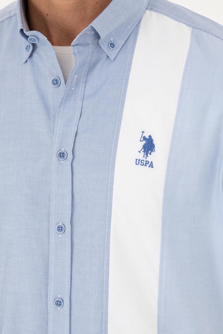 Erkek Saks Uzun Kollu Gömlek - 50283426034