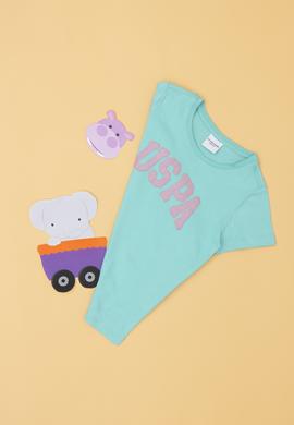 Kız Çocuk Mint Basic Tişört - 50288500016