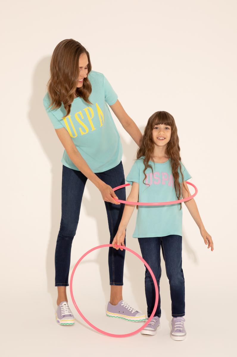 Kız Çocuk Mint Basic Tişört