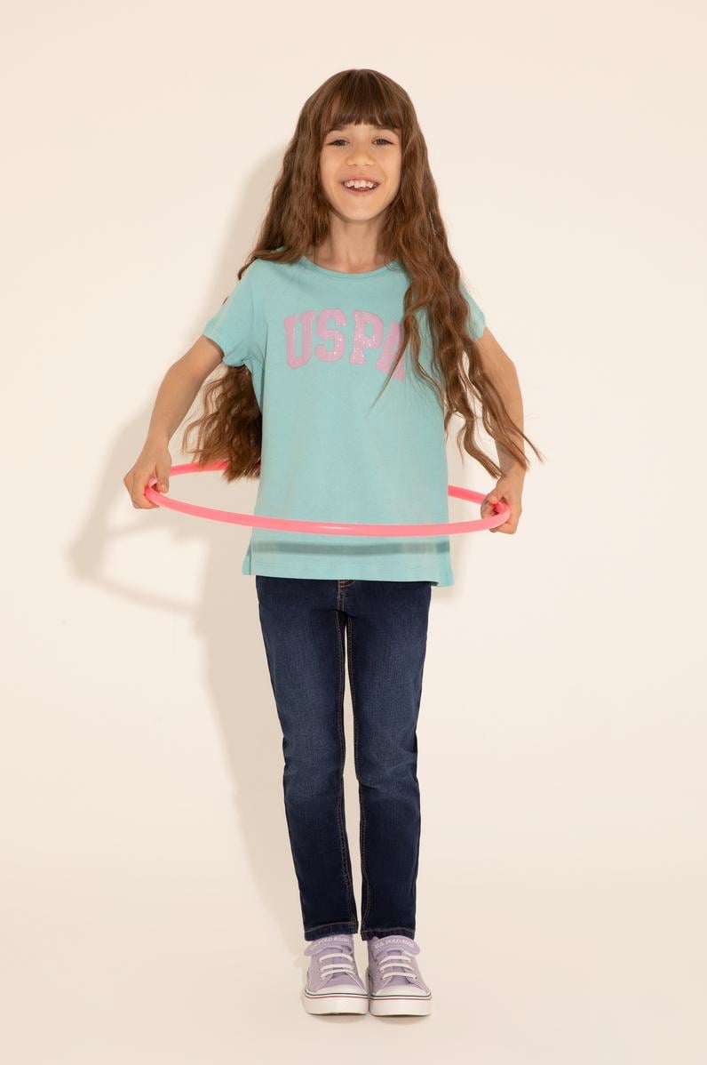 Kız Çocuk Mint Basic Tişört