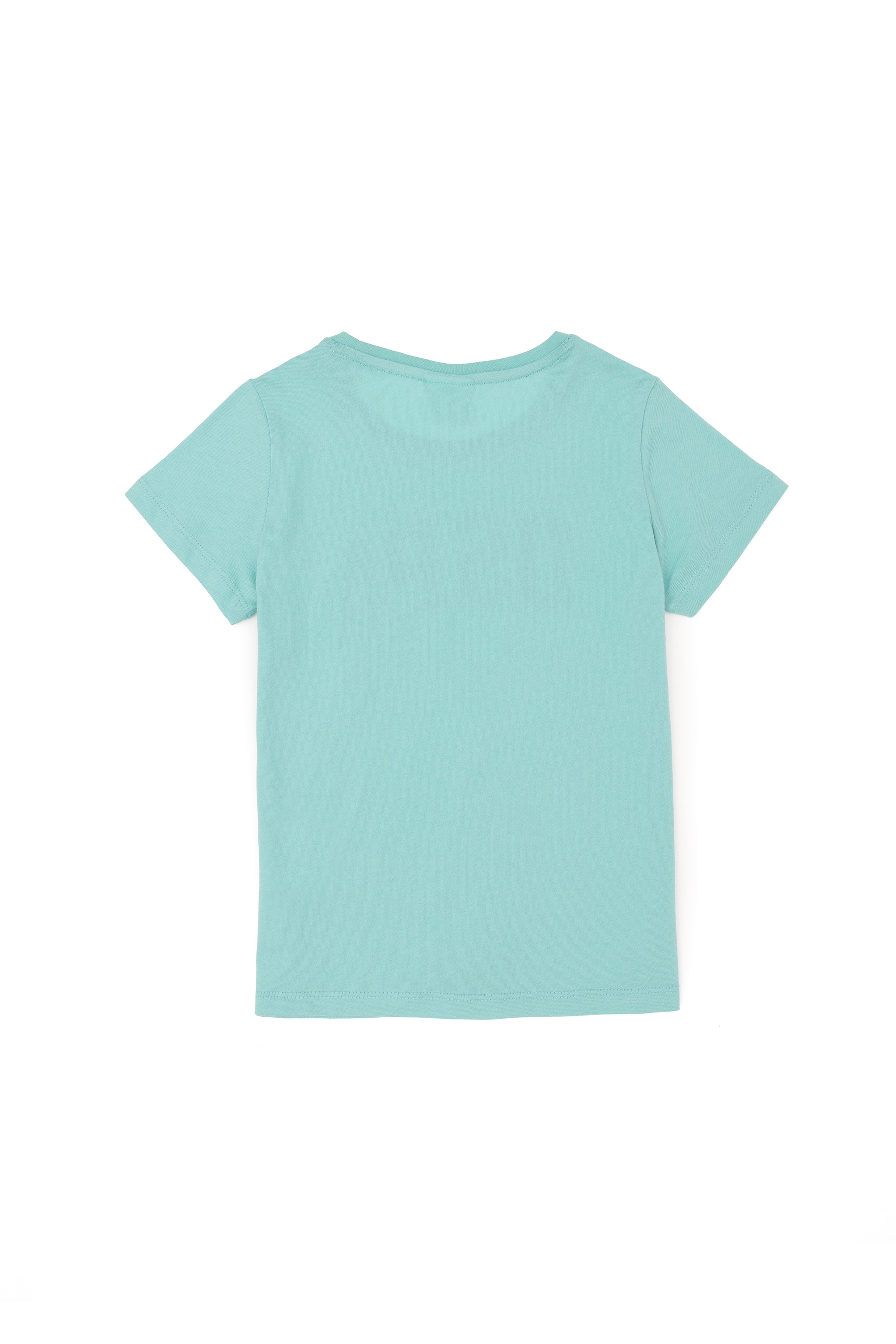 Kız Çocuk Mint Basic Tişört - Image 5