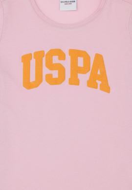 Kız Çocuk Pembe Bisiklet Yaka Basic Tişört - 50288500039