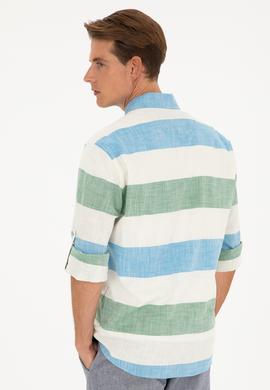 Erkek Yeşil Uzun Kollu Gömlek - 50283348016