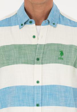 Erkek Yeşil Uzun Kollu Gömlek - 50283348016