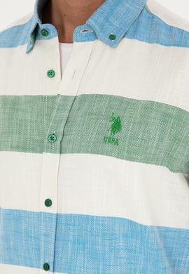 Erkek Yeşil Uzun Kollu Gömlek - 50283348016