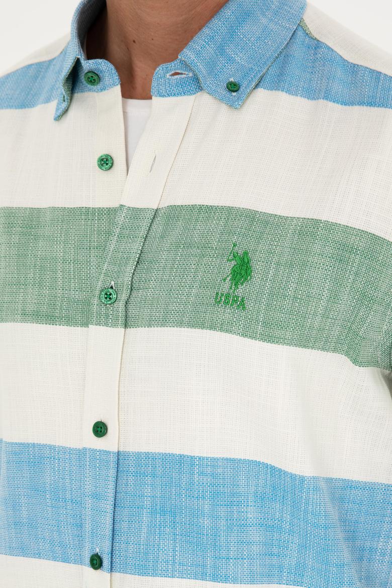 Erkek Yeşil Uzun Kollu Gömlek - 50283348016