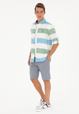 Erkek Yeşil Uzun Kollu Gömlek - 50283348016