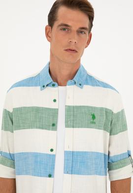 Erkek Yeşil Uzun Kollu Gömlek - 50283348016