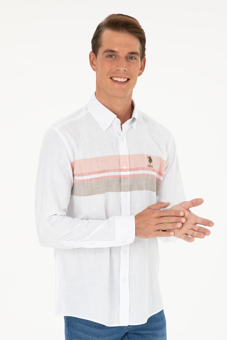 Erkek Haki Uzun Kollu Gömlek