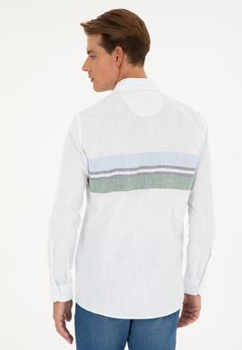 Erkek Yeşil Uzun Kollu Gömlek - 50288671015