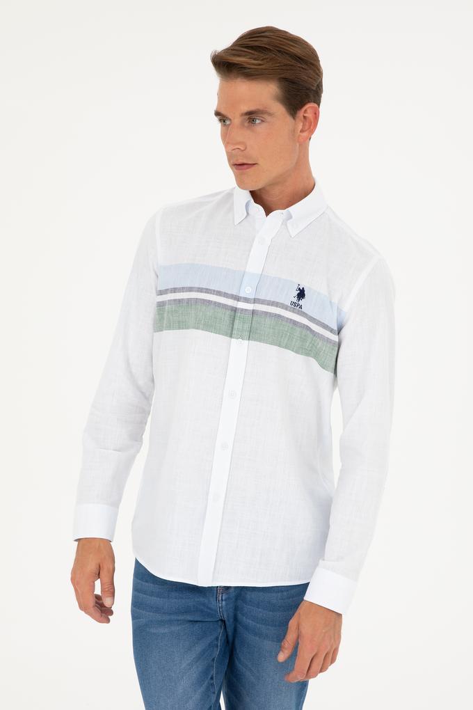 Erkek Yeşil Uzun Kollu Gömlek