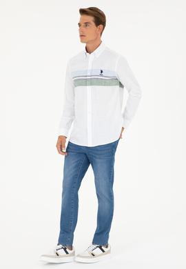 Erkek Yeşil Uzun Kollu Gömlek - 50288671015