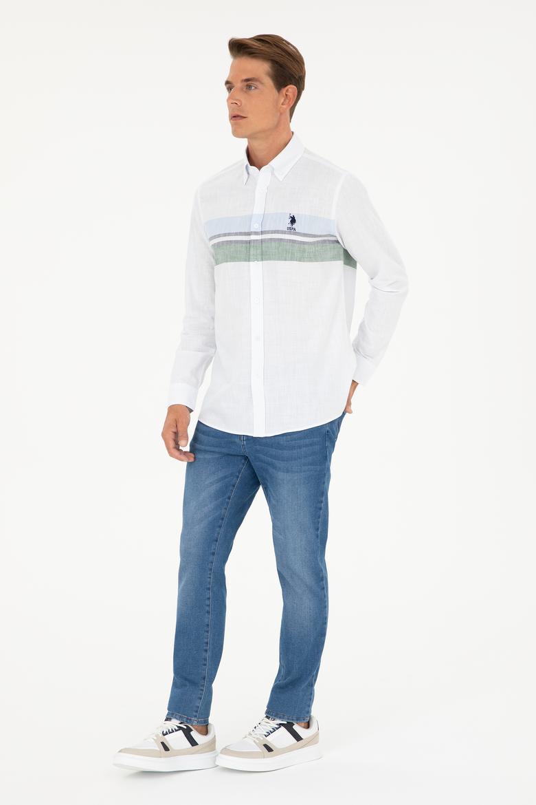 Erkek Yeşil Uzun Kollu Gömlek - 50288671015