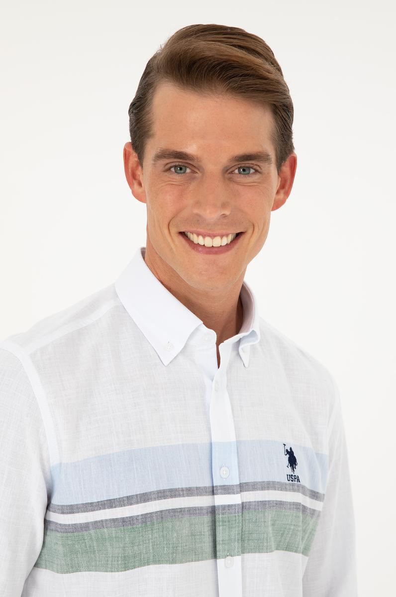 Erkek Yeşil Uzun Kollu Gömlek