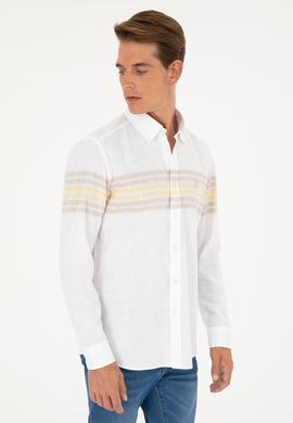 Erkek Haki Uzun Kollu Gömlek - 50288923015