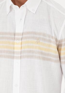 Erkek Haki Uzun Kollu Gömlek - 50288923015