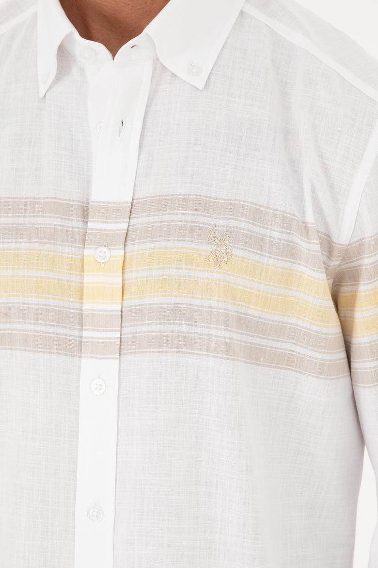 Erkek Haki Uzun Kollu Gömlek - 50288923015