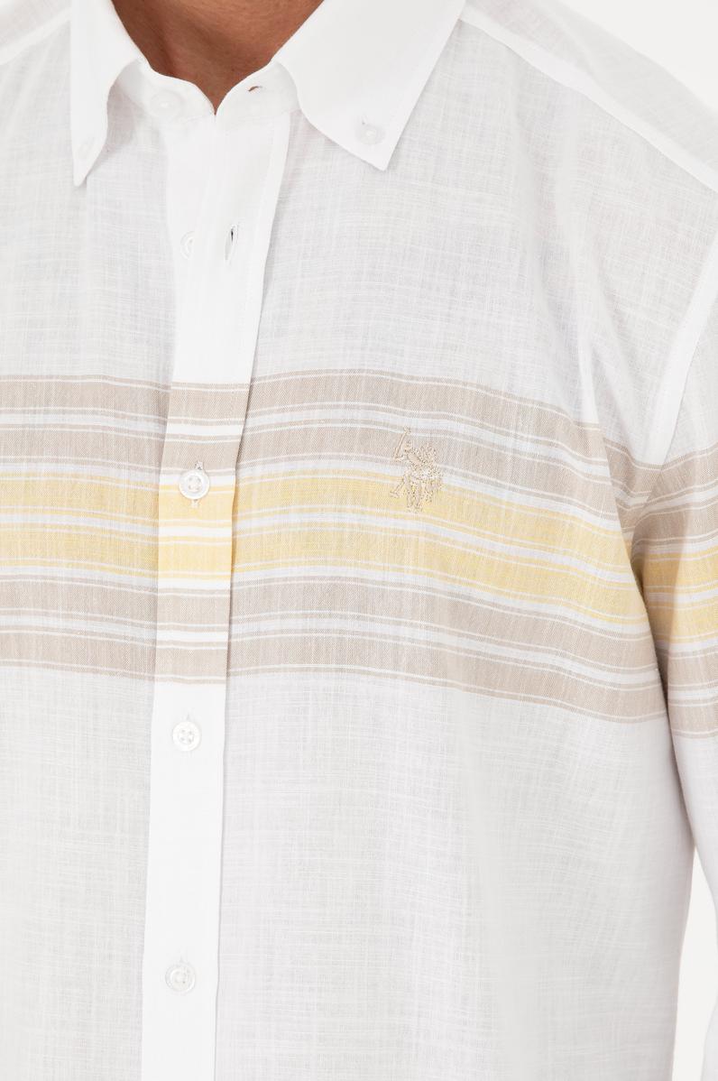 Erkek Haki Uzun Kollu Gömlek