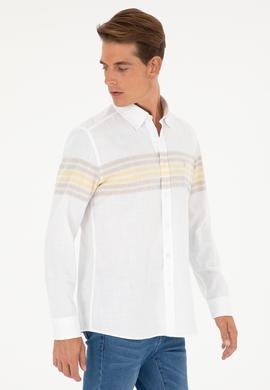 Erkek Haki Uzun Kollu Gömlek - 50288923015