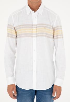 Erkek Haki Uzun Kollu Gömlek - 50288923015