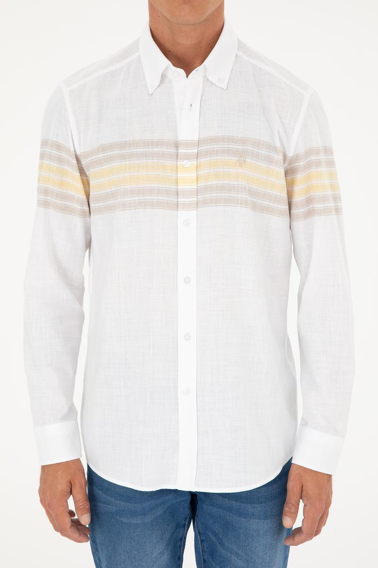 Erkek Haki Uzun Kollu Gömlek - 50288923015