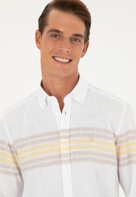 Erkek Haki Uzun Kollu Gömlek - 50288923015