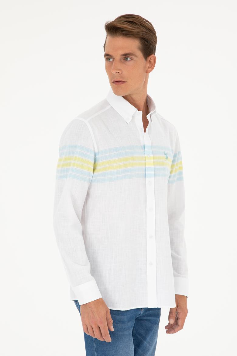 Erkek Mint Uzun Kollu Gömlek